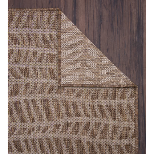 Dovecove Brown/Natural Indoor/Outdoor Rug & Reviews | Wayfair