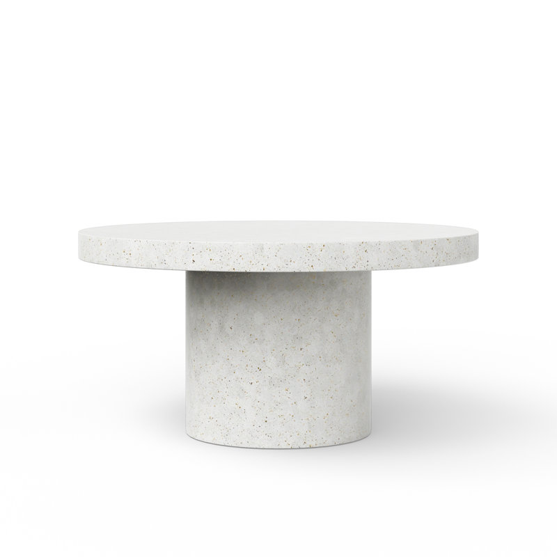 Table de salle à manger Kareen, Rond 60 po  , Terrazzo ivoire, Table de salle à manger (hauteur de 30,25 po) 
