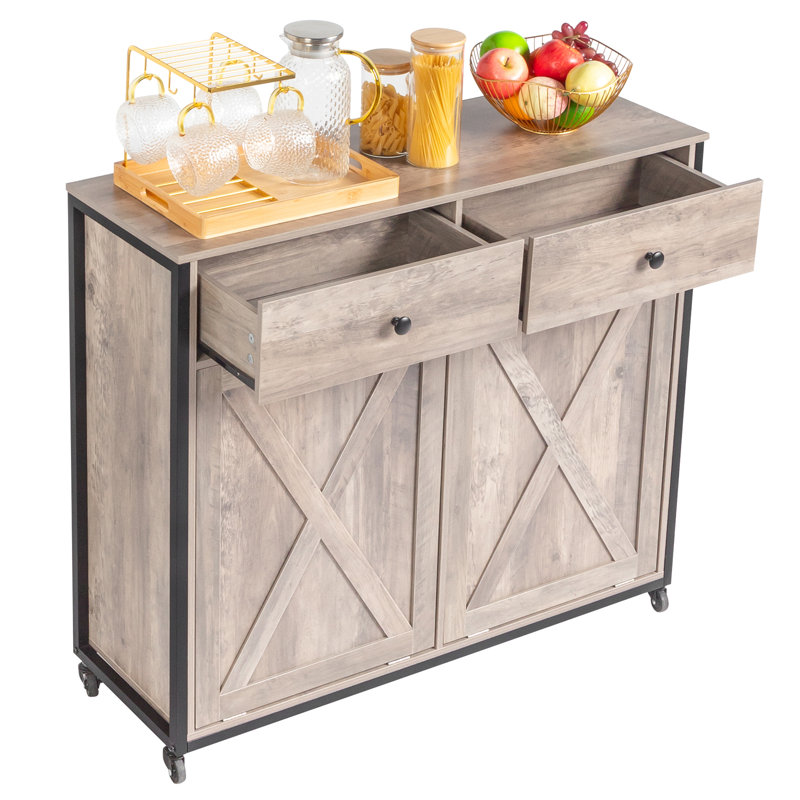 Poubelle en bois manufacturé 10 gallons