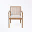 Ensemble de salle à manger d'extérieur 5 pièces avec quatre chaises à dossier à lattes et une table rectangulaire-1814867920