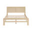 Ensemble de lit plateforme en bois avec finition lit naturel contemporain 1pc-509072636