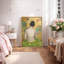 Illustration de femme moderne expressionniste moderne, images figuratives contemporaines, impression sur toile encadrée-123405426-123405427