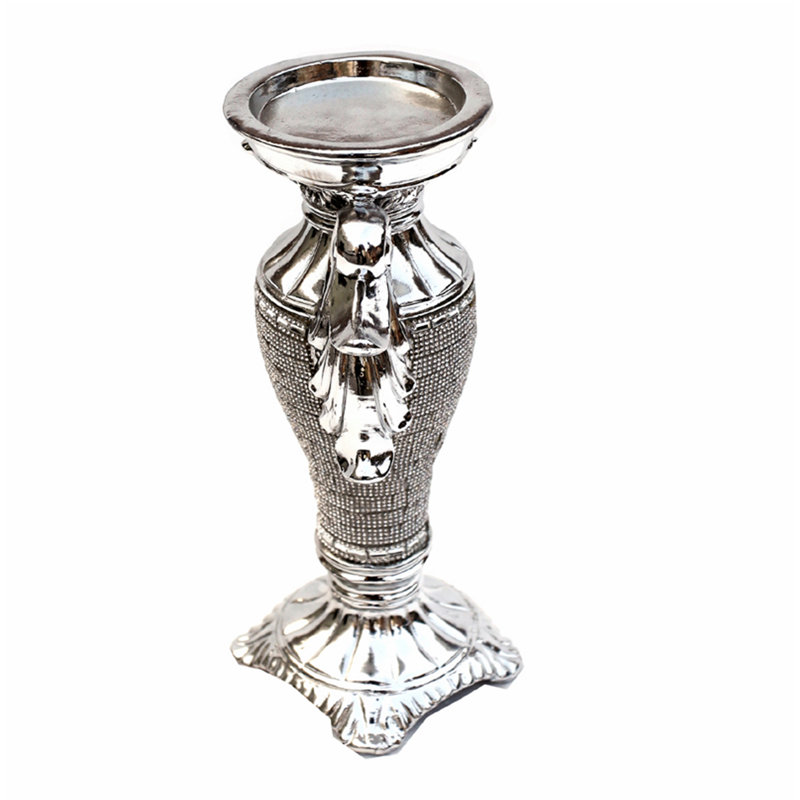 Ceramic Table Vase, Silver