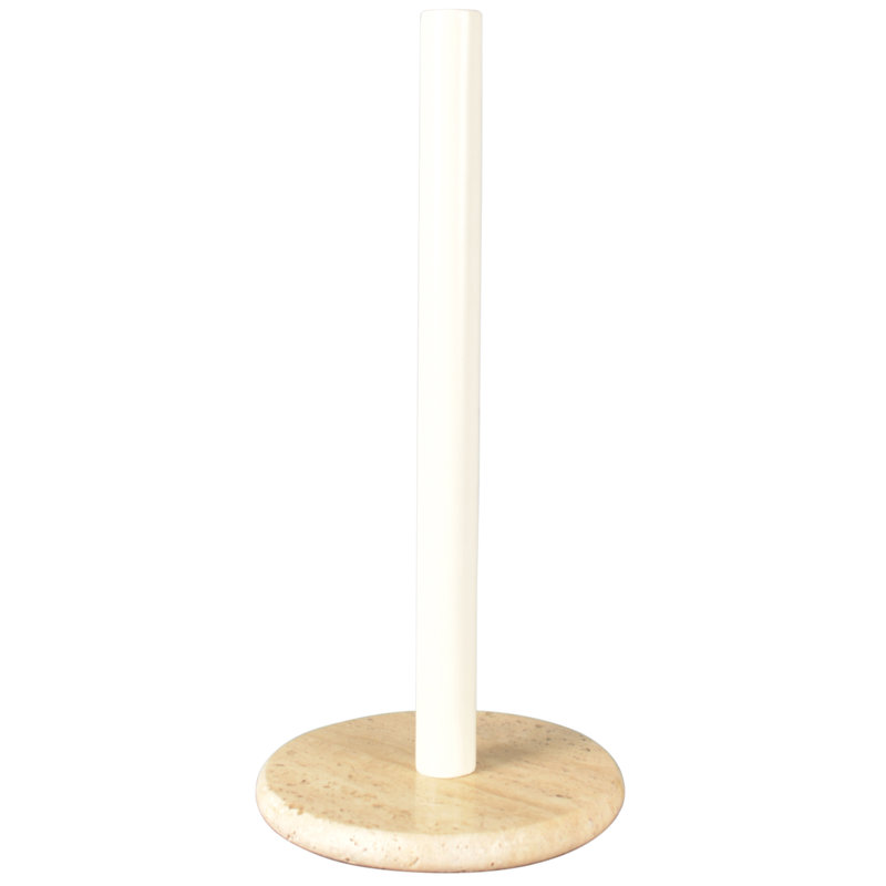 Porte-serviettes en papier Avery, Natural/White Marble