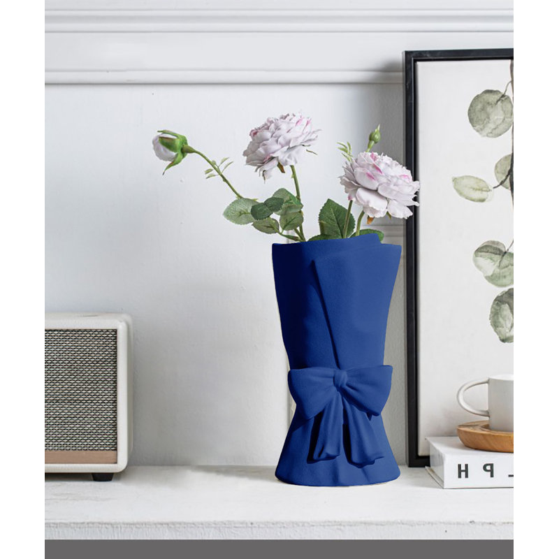 Vase en céramique, Bleu