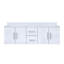 Ensemble de meuble-lavabo double mural 60 "Geneva-1559782675-1506509367