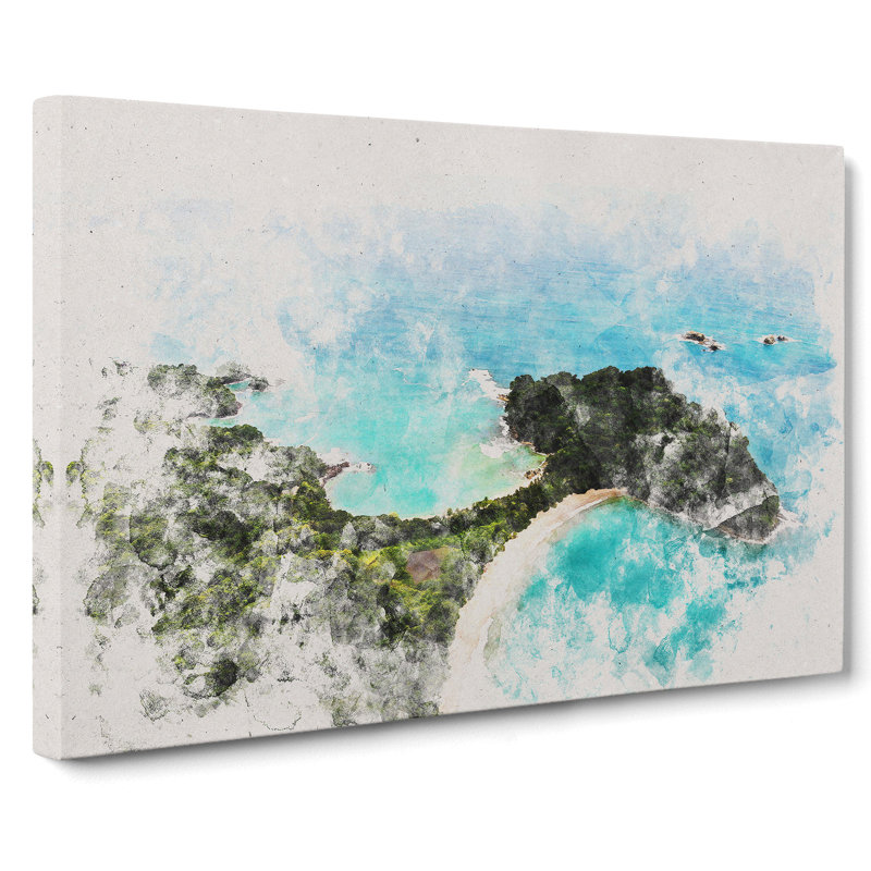 The Escondido Beach in Costa Rica - Wrapped Canvas, 50cm H x 76cm W x 3cm D