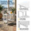 Table d'appoint de terrasse extérieure en PEHD toutes saisons 16,5 po Adirondack-1286559276