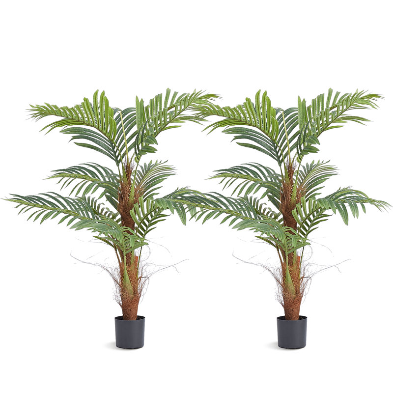 121.9cm Faux Palm Tree in Planter