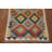 Multicolor Kilim Reversible Wool Rug 3x4