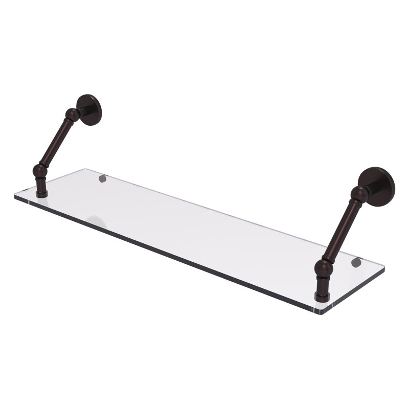 Tablette flottante Dalston, Bronze antique, H 8 po x l 30 po x P 8 po