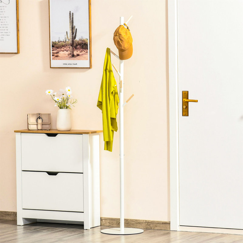 Pegues Coat Rack, White