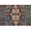 Tapis rose rétro en laine 8x11