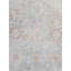 Tapis unique gris, brun et bleu de 7 pi 9 po x 9 pi 7 po