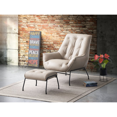 Chaise d'appoint en cuir kaki et cuir fleur, siège de 19 po de hauteur, l 21 po et mousse confortable, l 23 po x L 35 po