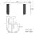 French retro simple rectangular dining table set-102710079