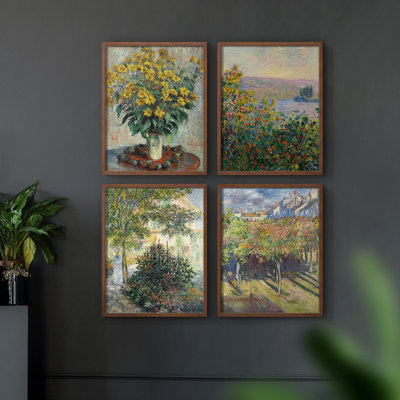 «Vintage Landscape LXV», 4 pièces sur papier