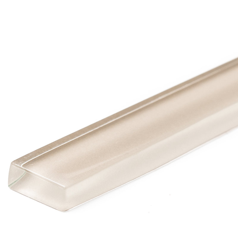 Urban 12" x 1" Glass Liner Tile Trim, Cappuccino