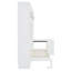 Lit simple escamotable avec tiroirs de placard et bureau