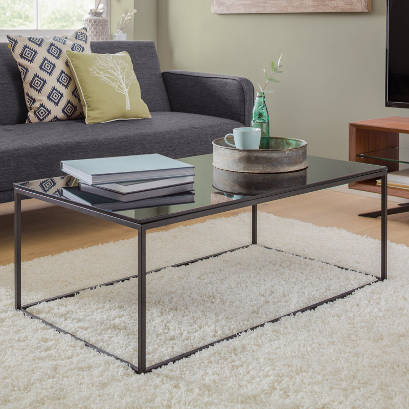 Licata Sled Coffee Table, Black, Black