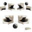 Canapé modulaire à accoudoirs carrés Ebern Designs Judeth-1172997083-1173284500