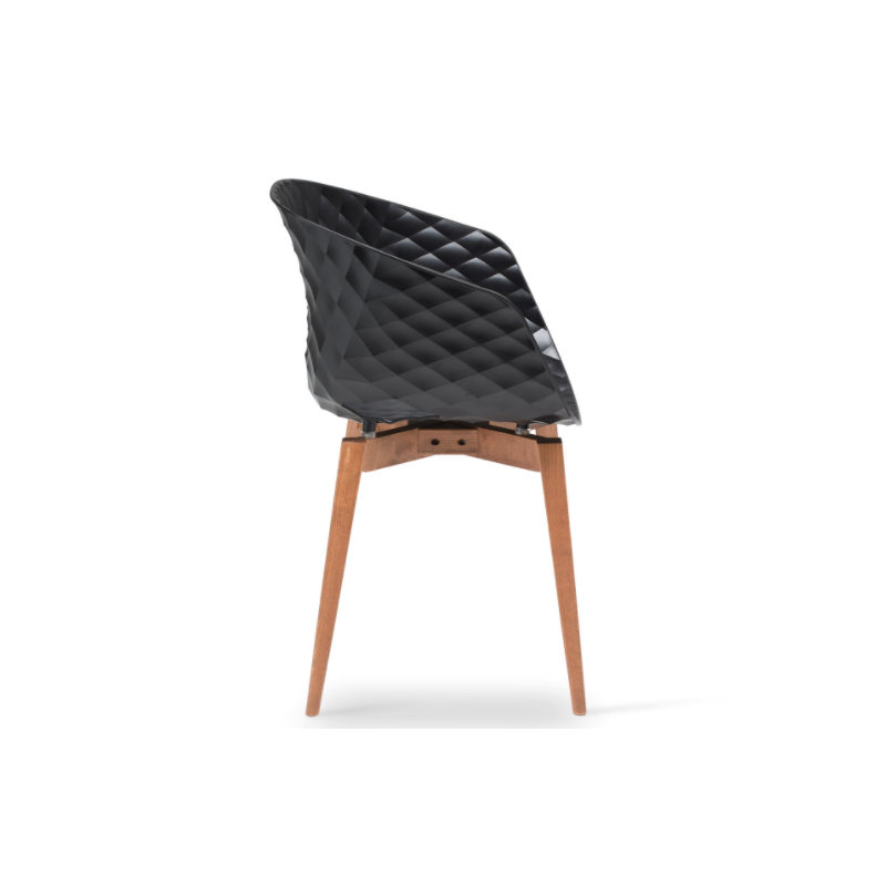 Polypropylene / Olefin Solid Back Side Chair, Natural, White