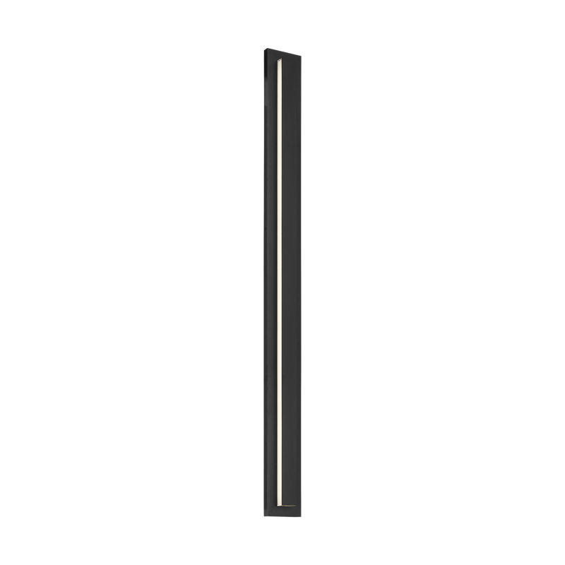 Sean Lavin Aspen 1-light LED 60'' outdoor wall sconce light in natural brass finish, Black