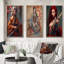 «Fierce Samurai Girl», 3 pièces sur toile-926432022-926432012