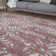 Carina Washable Rugs Geometric Design in Pink
