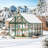 8'x14' Aluminum Frame Polycarbonate Greenhouse with Roof Vent & Gutter System-119784010