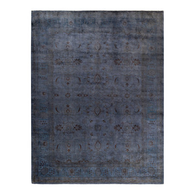 Yamin One-of-a-Kind 9' 1" X 12' 1" New Age Wool Area Rug Gray