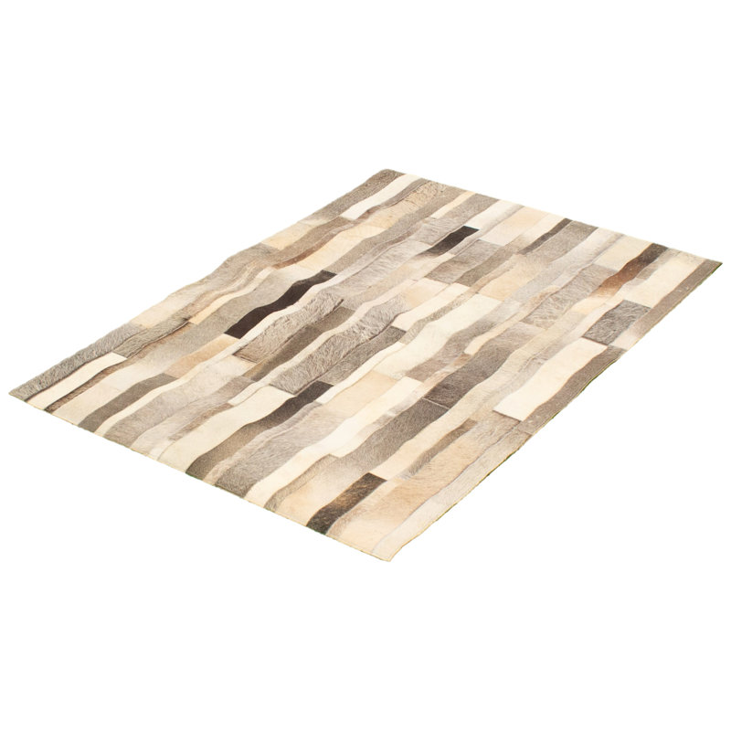 Mehar Cowhide Striped Indoor Rug