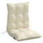 Ensemble de 2 coussins de chaise à dossier bas vidaXL en tissu Oxford crème 39,4 po x 19,7 po-2026938414-2066229886