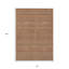 Tapis extérieur lavable rayé orange et taupe 10 pi x 14 pi