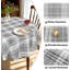 Nappe ronde imperméable à carreaux imprimés (1 pièce)-1858959881-1858959883