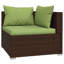 Ensemble modulaire de patio carré de 27,6 po de largeur avec coussins-435159801-435159750