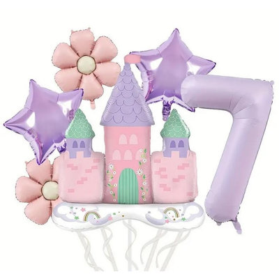 Princess Castle Balloon Kit (Number Balloon: #1)