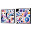 Dailah - Ensemble de 2 collages de formes carrées abstraites-101860652-101860655