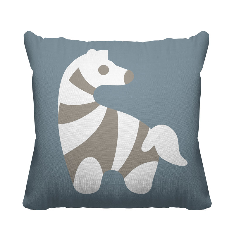 Coussin décoratif Simbi, L 15 po x H 15 po, Gris
