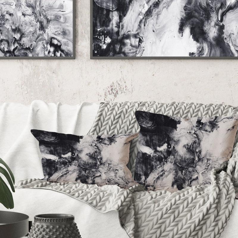 Coussin Blue Imprimé Waves II
