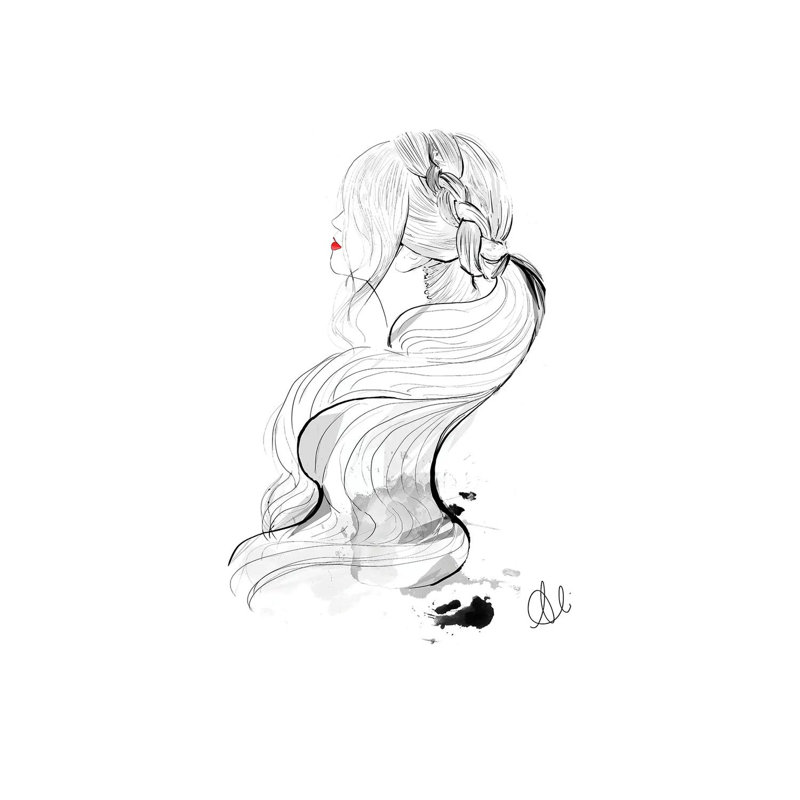 The Alice by - Toile tendue, H 40 po x l 26 po x P 1,5 po