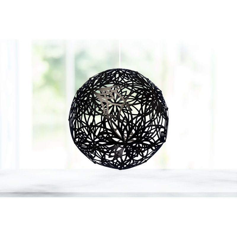 Luminaire suspendu 1 lumière Dalores, Noir