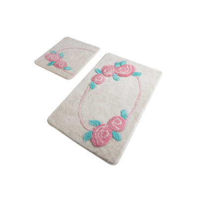 Ensemble de tapis pour salle de bain Safia