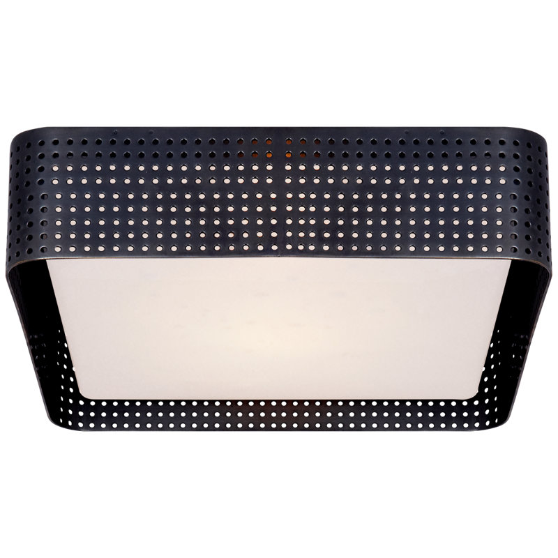 Kelly Wearstler Precision Large Square Flush Mount, Bronze