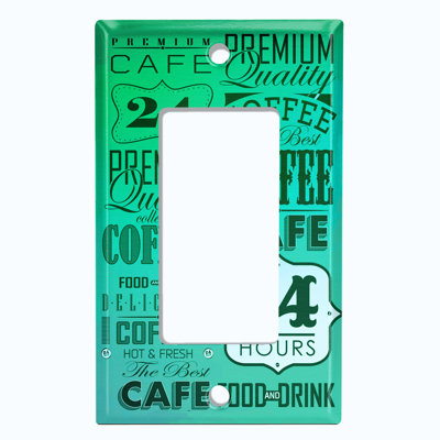 Patterned 1 - Gang Rocker Standard Wall Plate