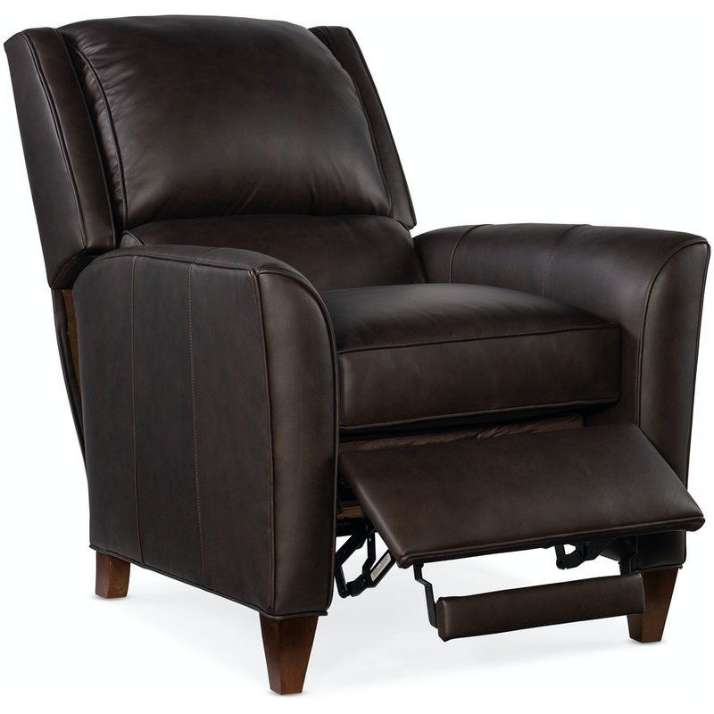 Roswell Recliner, Aline Light Gray Stonewash Genuine Leather, New Classiques, Manual