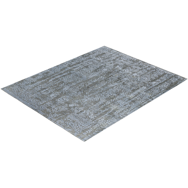 Overdyed One-of-a-Kind 8' 1" X 10' 1" Hand Knotted Area Rug