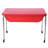 Table sensorielle rouge moyen - table et couvercle 24 po