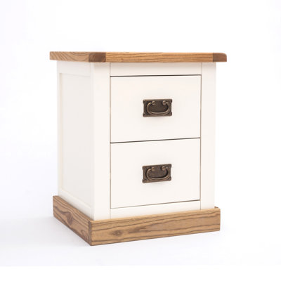 Abra 45cm W Solid + Manufactured Wood Bedside Table