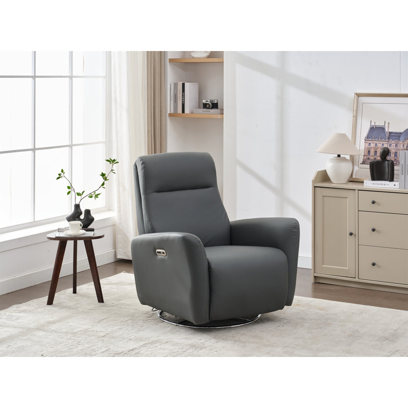 Fauteuil inclinable et pivotant pivotant, Gris foncé